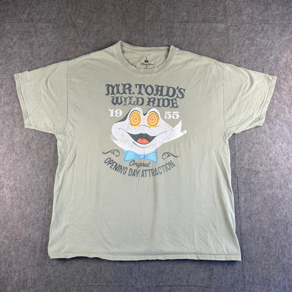 Disney Parks Mr Toads Wild Ride Opening Day Attraction Tee Shirt Mens Size XL